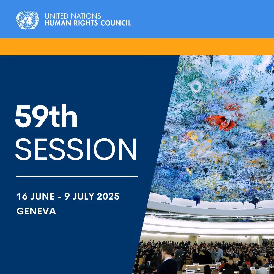 OIDUR: «59th Session of the Human Rights Council (16 June to 9 July 2025)»